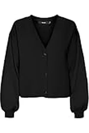VERO MODA VMGOLD LS V-hals button cardigan GA, , L