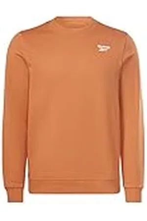 Reebok Heren linker borst Logo Crew Sweatshirt, Burnt Orange S23-r, XS, , XS