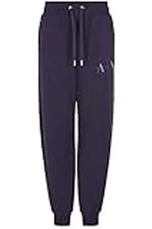 Armani Exchange Dames hip logo met studs, manchetten en trekkoord sweatpants, , S
