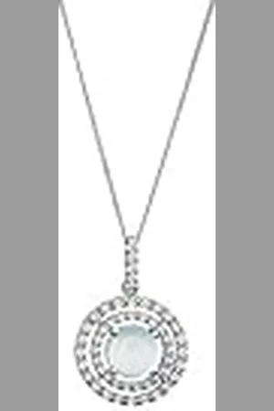 ORPHELIA Damesketting met hanger & hanger 925 sterling zilver chalcedon ZH-7481, Sterling zilver, Chalcedoon