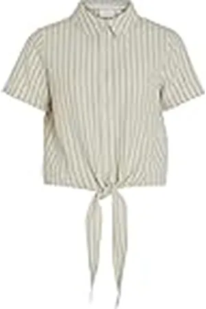 VILA Viprisilla Striped S/S Knoopshirt, , 38