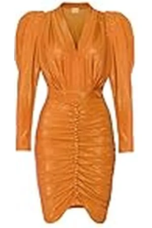 Swing Laura Rose glitterjurk voor dames, elegante jurk, feestelijke jurk, feestjurk, zomerjurk, avondjurk, cocktailjurk, bodyconjurk, sexy, V-hals, lange mouwen, , XS
