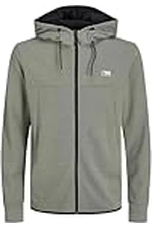 JACK & JONES Herenhoodie met ritssluiting, logo, capuchontrui met ritssluiting, , XS