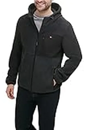 Tommy Hilfiger Heren Mixed Media Hooded Polar Fleece Jas, , XXL