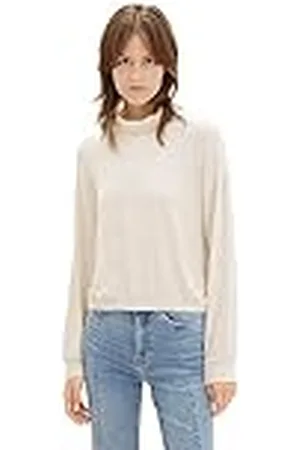 TOM TAILOR Sweatshirt voor dames met opstaande kraag, , S