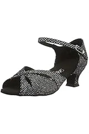 Diamant Dansschoenen voor dames 144-011-183, Zwart Zilver Hologram, 40 EU