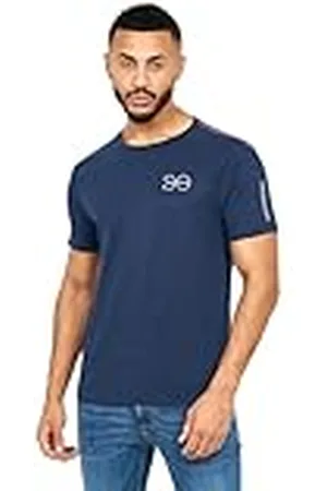 Crosshatch Heren Helston T-shirt, Navy, S
