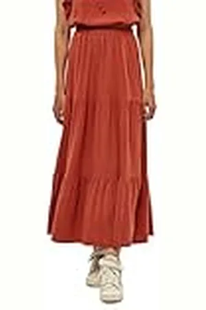 DESIRES Jin Skirt voor dames, Burnt Red, XXL