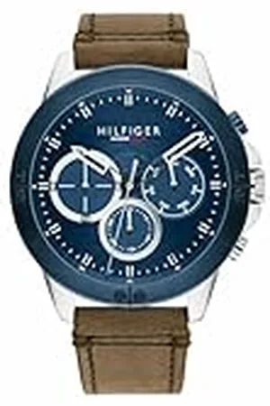 Tommy Hilfiger Herenhorloge met meerdere wijzerplaat, kwarts, , Eén maat, Met bandjes