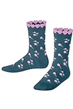 Falke Uniseks-kind Sokken Ditsy Flowers K So katoen gedessineerd 1 paar, , 35-38
