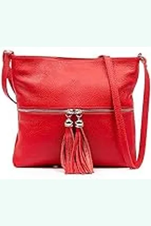Firenze Artegiani . Altino schoudertas voor dames, echt leer, Dollaro-afwerking, 27 x 6 x 25 cm, kleur: , , Utility