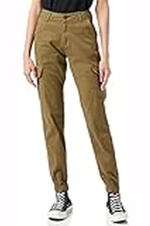 Urban classics Cargobroek voor dames, hoge taille, cargo-broek met opgestikte zakken, verkrijgbaar in vele kleuren, maten 26-34, , 27