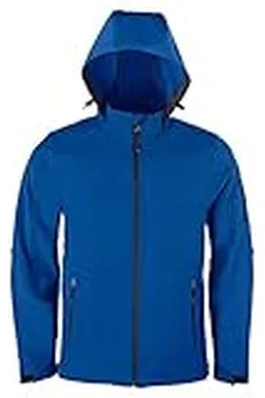 HRM Heren Softshell Jas met Capuchon, , Maat S I Premium Softshelljas voor Heren, Waterafstotend I 5.000mm Waterkolom I Functionele Jas I Werkkleding I Hoogwaardige & Duurzame Herenkleding