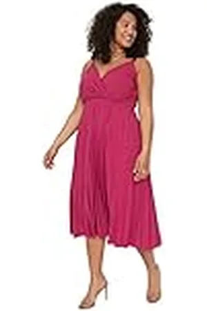 Trendyol Midi A-lijn Regular Fit Knit Plus Size Jurk voor dames, , XXL grote maten