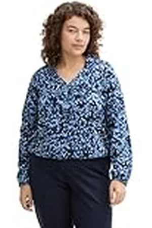 TOM TAILOR Dames Plussize Longsleeve T-shirt, , 48 NL