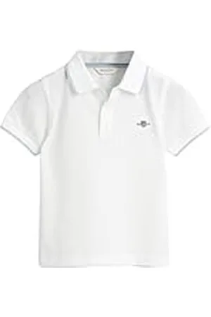 GANT Uniseks gestreepte polo pique rugger poloshirt voor kinderen, , 92
