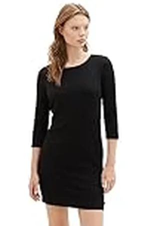 TOM TAILOR Basic damesjurk met 3/4-mouw, , L