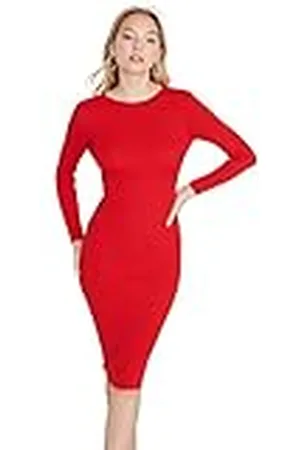 Trendyol Dames Glam Mini Bodycon Getailleerde Gebreide Jurk, , 68