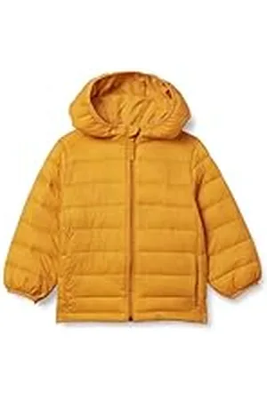 Amazon Lichtgewicht waterbestendige opvouwbare pufferjas met capuchon voor jongens, , XX-Large