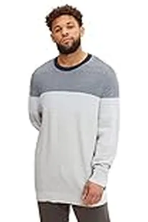 TOM TAILOR Uomini Plussize gebreide trui met strepen 1034714, , XXL