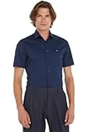 Tommy Hilfiger Heren shirt met korte mouwen, blauw (Navy Blazer), 16, , 26