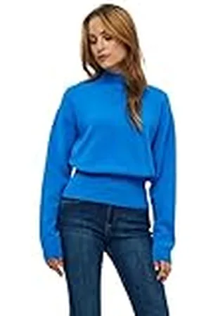 Minus Jose Knit Coltrui | Blauwe Truien Voor Dames UK | Lente Dames Truien | Maat M