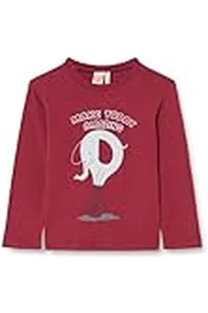 Koton Babyboy T-shirt met grafisch olifantenprint, lange mouwen, ronde hals, katoen, , 18-24 Maanden