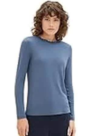 TOM TAILOR T-shirt met lange mouwen voor dames, , M