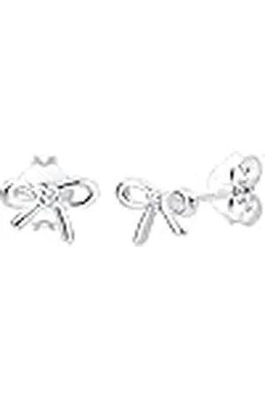 DIAMORE Elli Oorbellen dames boog diamant (0.01 ct.) in 925 sterling zilver