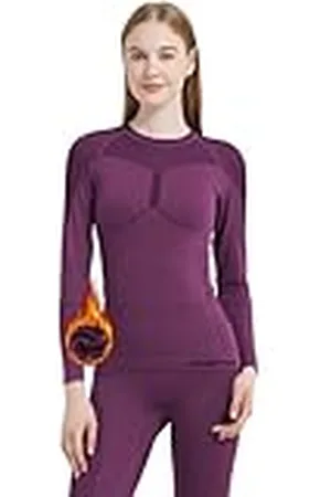 MEETWEE Functioneel ondergoed voor dames, warme broek voor vrouwen, het warme pak voor vrouwen is geschikt voor outdoorsport, skiën en fitness in de herfst en winter., , L