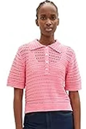 TOM TAILOR Gebreid poloshirt voor dames, , L