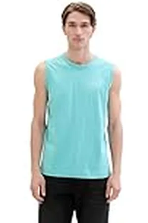 TOM TAILOR Basic tanktop voor heren met opschrift, , L