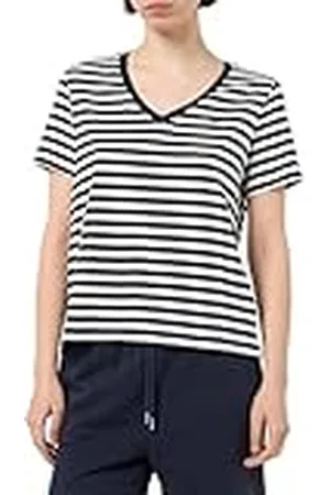 GANT REG STRIPED SHIELD V-hals T-shirt, , M