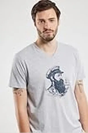 Armor.lux Armor Lux Zeefdruk T-shirt met V-hals, , 3XL