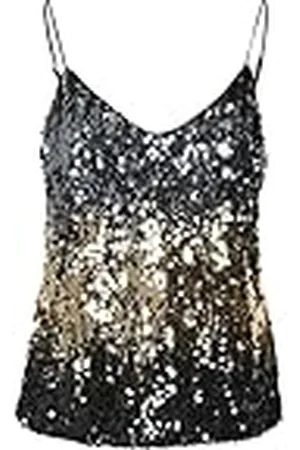 VERO MODA Vmria JRS Btq Tanktop Top, Zwart/Detail: Ombre Effect Pailletten, XS Dames, , XS