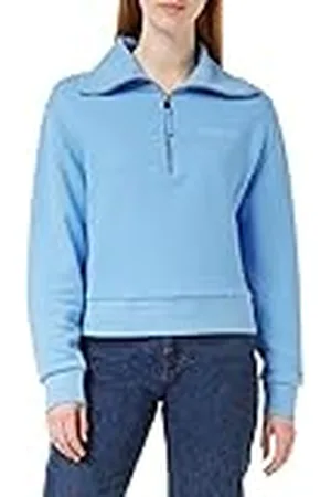 Tommy Hilfiger 1/2 ritssluiting dames, Hydrangea Blue, L