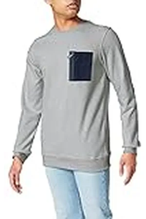 Urban classics Herentrui met ronde hals en borstzak, , 3XL