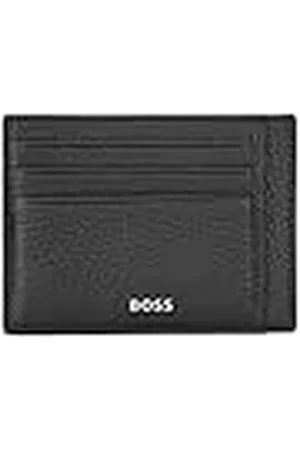 HUGO BOSS Heren Crosstown S Card N Logo kaarthouder in Italiaans leer, , Eén maat