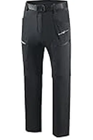 Black Crevice Afritsbare trekkingbroek voor heren, met afneembare pijpen, waterafstotende outdoorbroek voor heren, duurzame en ademende outdoorbroek met zakken, , 3XL