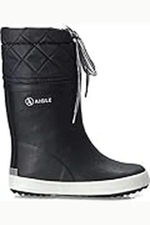 Aigle Giboulée Sneeuwlaarzen voor kinderen, uniseks, Blauwe Marine Blanc, 3 UK Child