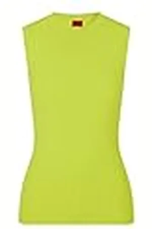 HUGO BOSS Dames Swook Knitted-Top, , Slim Fit