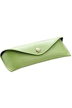 Alassio 2685 brillenkoker van echt leer, etui voor brillen en zonnebrillen, leren etui met klapsluiting en een drukknoopsluiting van metaal, leren case, klein, roze, ca. 16 x 5,5 x 3 cm, , 16 cm