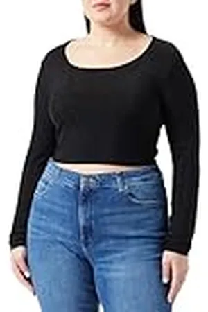Faina Dames Cropped Jersey-Top 11027267, , XL, , XL