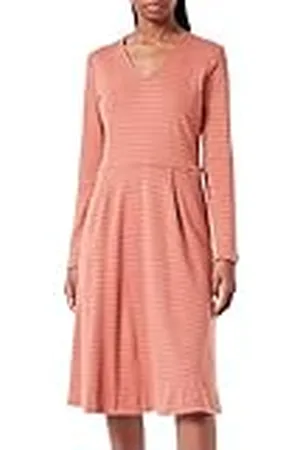 Noa Noa Dames DianaNN Jurk, Art Brown/Rood, XL