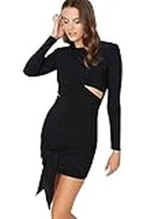 Trendyol Dames Woman Jung Mini Bodycon Ronde Hals Gebreide Jurk, , 42