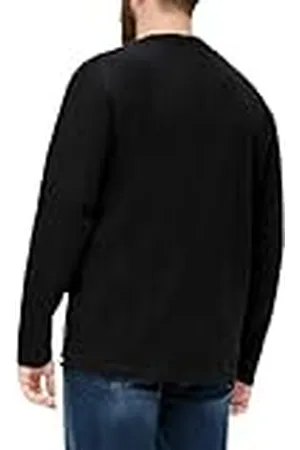 QS by s.Oliver Herenshirt met lange mouwen met vlamgarenstructuur, , 5XL