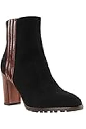 Chie Mihara Dames ELLA38 Fashion Boot, Zwart, Bruin, 38 EU, , 38 EU