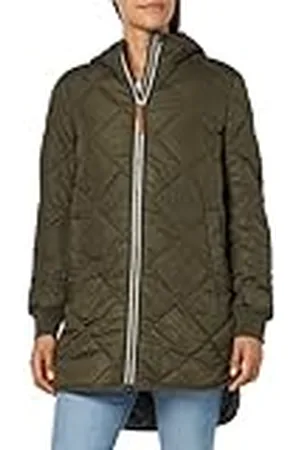 Camel Active Lange gewatteerde damesjas met diamantstiksel, , 38