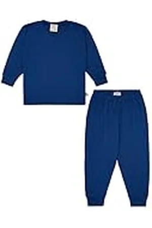 loud + proud Kinderpyjama, effen, van biologisch katoen en GOTS-gecertificeerd, , 110-116