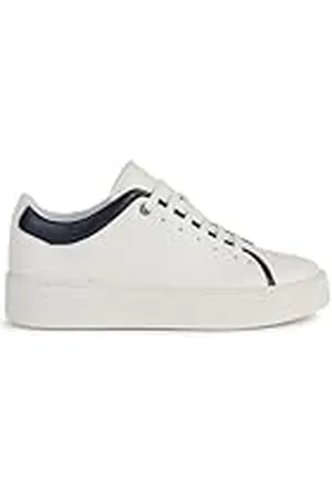 Geox D Skyeline A Sneakers voor dames, Optic White/AVIO, 39 EU, , 39 EU